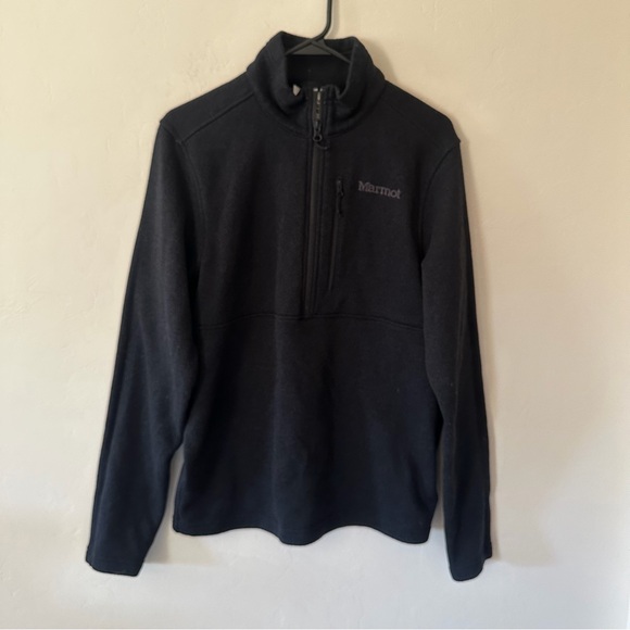Marmot Men's Drop Line 1/2 Zip Black Jacket - Picture 3 of 7